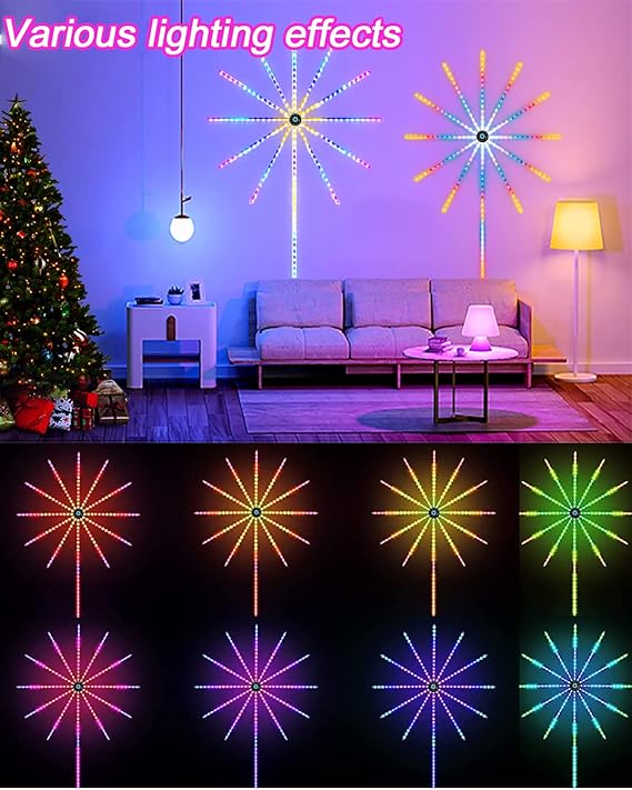 RGB Firework LED Strip with Music Sync