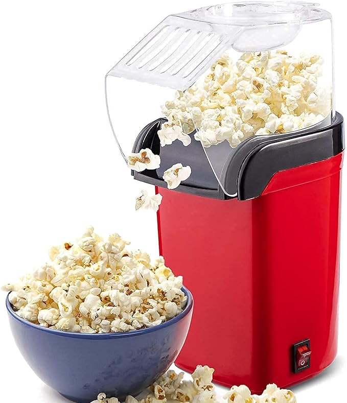 Oil-Free Mini Electric Popcorn Maker for Home