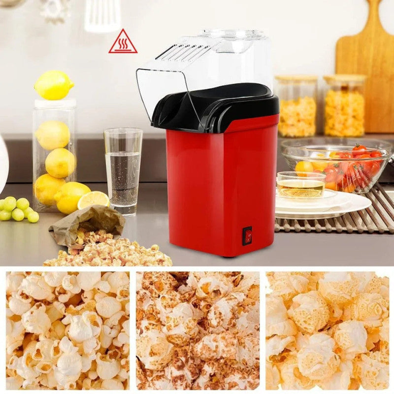 Oil-Free Mini Electric Popcorn Maker for Home