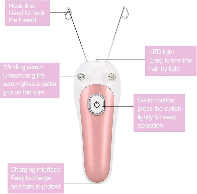 Electric Facial Threading Hair Removal Epilator