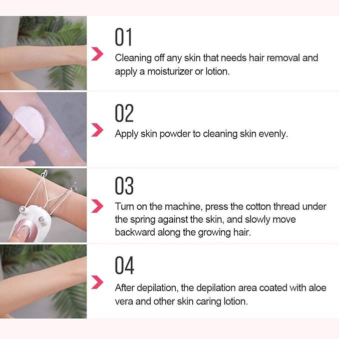 Electric Facial Threading Hair Removal Epilator