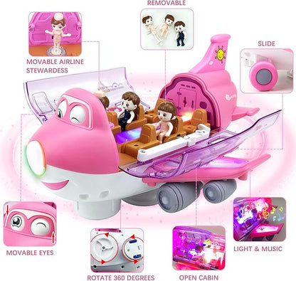 Transport Airplane Toy with Vehicles & Lights
