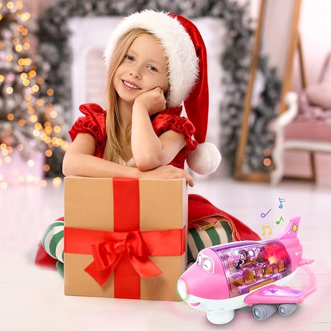 Transport Airplane Toy with Vehicles & Lights