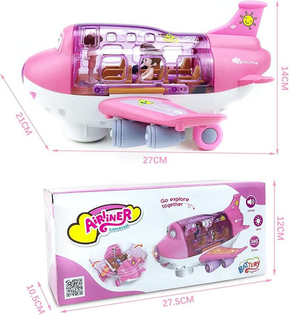 Transport Airplane Toy with Vehicles & Lights