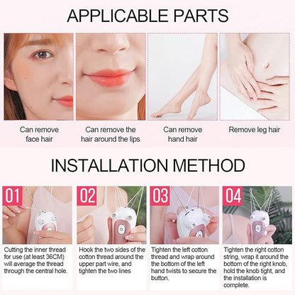 Electric Facial Threading Hair Removal Epilator