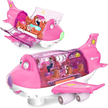 Transport Airplane Toy with Vehicles & Lights