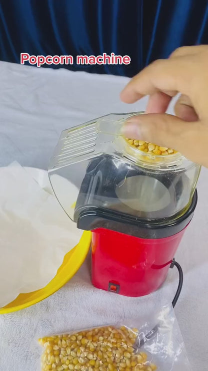 Oil-Free Mini Electric Popcorn Maker for Home