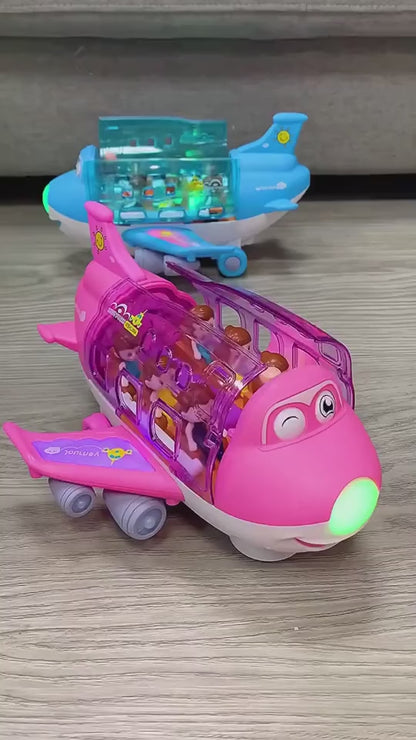 Transport Airplane Toy with Vehicles & Lights