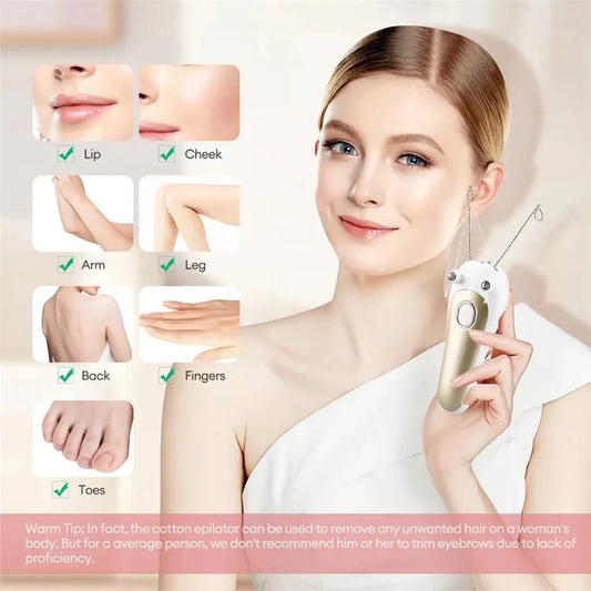 Electric Facial Threading Hair Removal Epilator